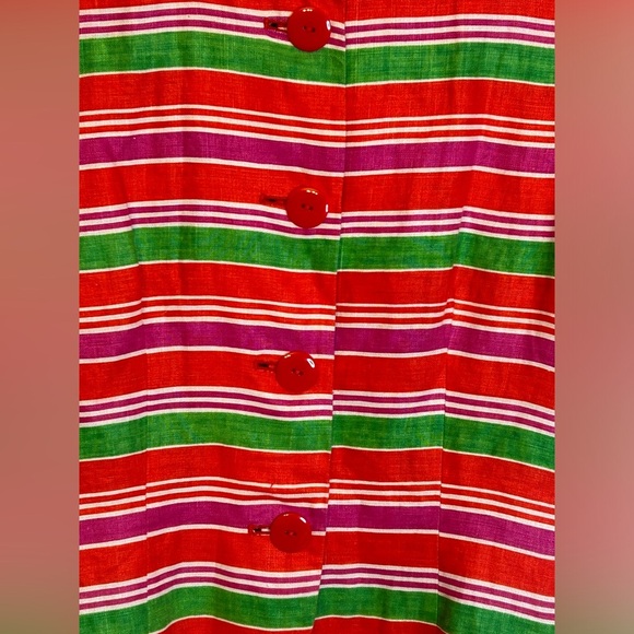 80s Rickie Freeman for Teri Jon 100% Linen Button Down Blouse size 16 vintage - Picture 8 of 12